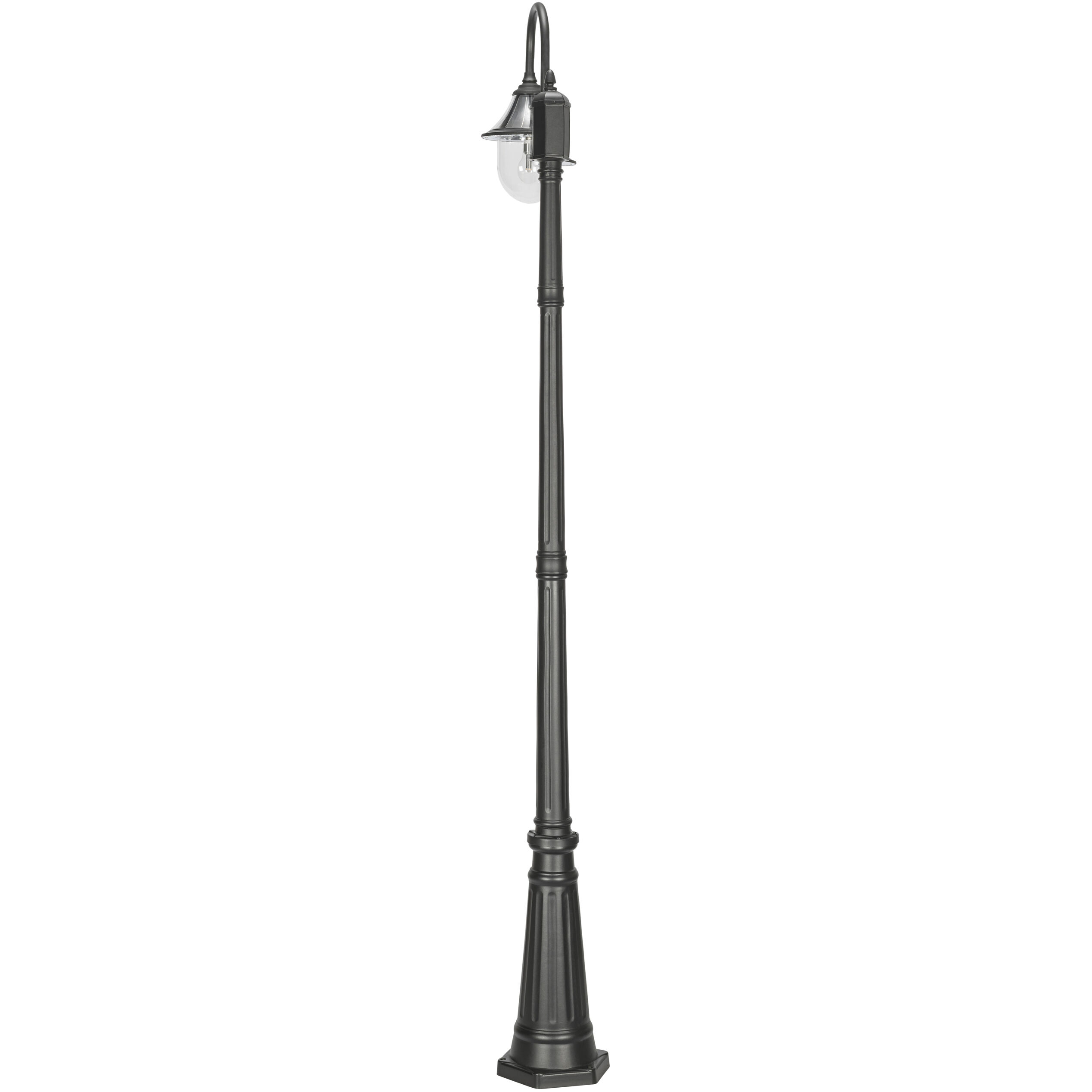 Orion 1 Light 94.63 inch Black Post Light, Solar